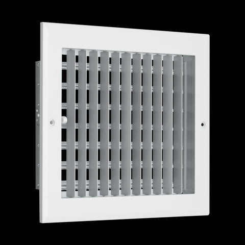10x8 Modern Aluminum Air Vent Covers & HVAC Grilles | Wall & Ceiling | White | Outer Dimension: 11-3/4"W X 9-3/4"H