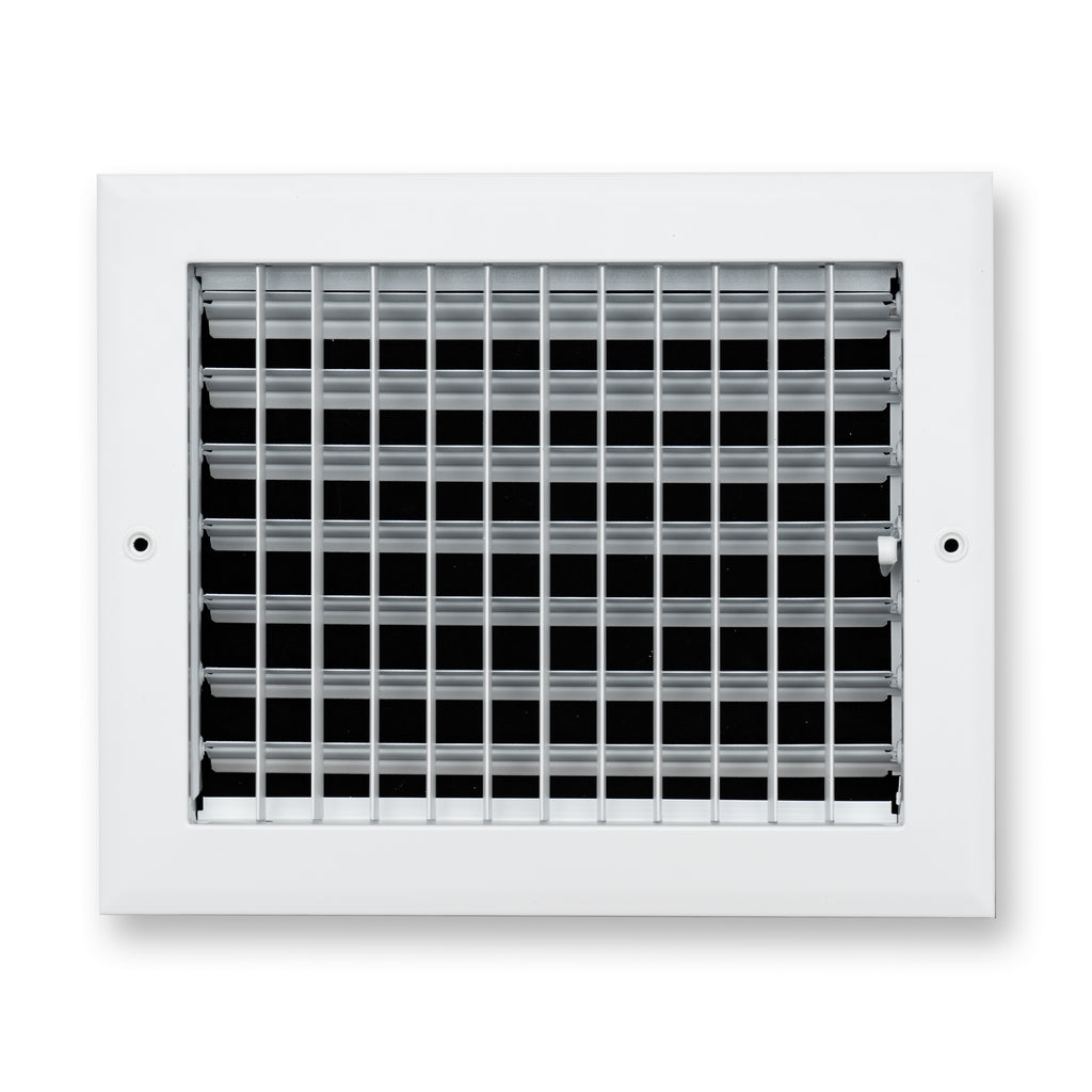 10x8 Modern Aluminum Air Vent Covers & HVAC Grilles | Wall & Ceiling | White | Outer Dimension: 11-3/4"W X 9-3/4"H