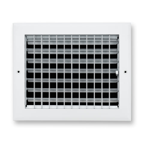 10x8 Modern Aluminum Air Vent Covers & HVAC Grilles | Wall & Ceiling | White | Outer Dimension: 11-3/4"W X 9-3/4"H