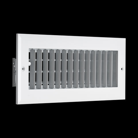 12x4 Modern Aluminum Air Vent Covers & HVAC Grilles | Wall & Ceiling | White | Outer Dimension: 13-3/4"W X 5-3/4"H