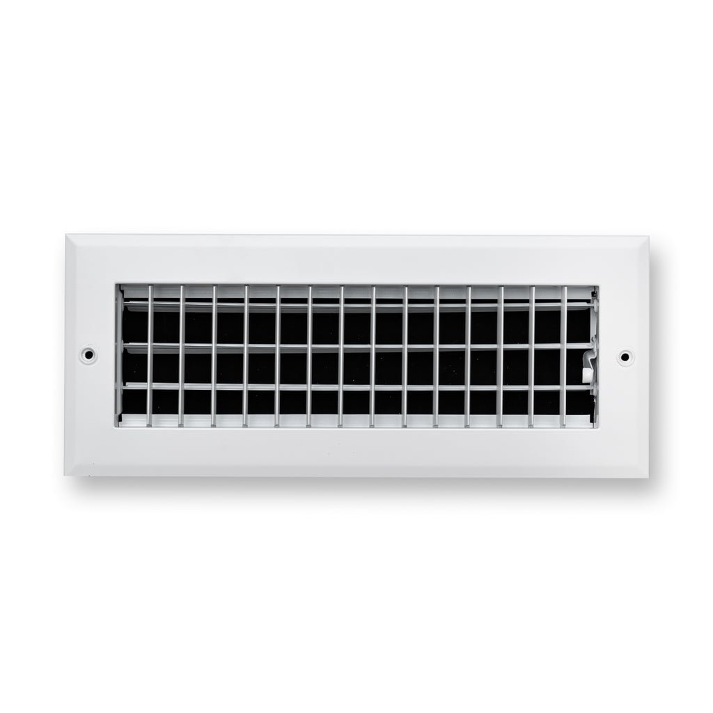 12x4 Modern Aluminum Air Vent Covers & HVAC Grilles | Wall & Ceiling | White | Outer Dimension: 13-3/4"W X 5-3/4"H