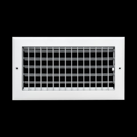 12x6 Modern Aluminum Air Vent Covers & HVAC Grilles | Wall & Ceiling | White | Outer Dimension: 13-3/4"W X 7-3/4"H