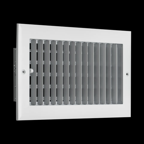 12x6 Modern Aluminum Air Vent Covers & HVAC Grilles | Wall & Ceiling | White | Outer Dimension: 13-3/4"W X 7-3/4"H