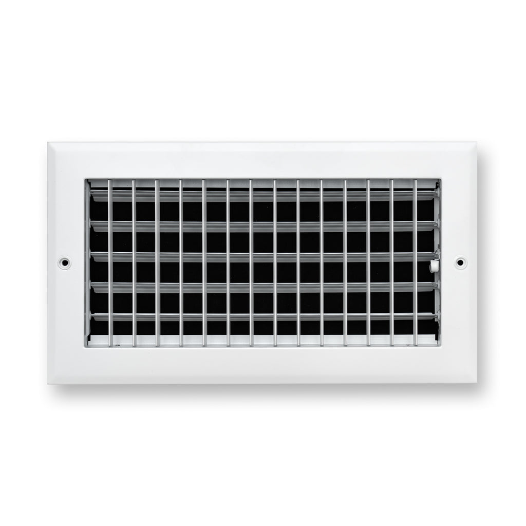 12x6 Modern Aluminum Air Vent Covers & HVAC Grilles | Wall & Ceiling | White | Outer Dimension: 13-3/4"W X 7-3/4"H