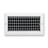 12x6 Modern Aluminum Air Vent Covers & HVAC Grilles | Wall & Ceiling | White | Outer Dimension: 13-3/4"W X 7-3/4"H
