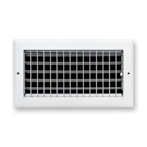 12x6 Modern Aluminum Air Vent Covers & HVAC Grilles | Wall & Ceiling | White | Outer Dimension: 13-3/4"W X 7-3/4"H