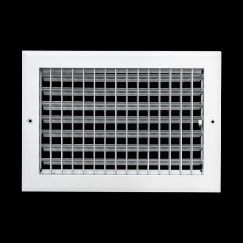 12x8 Modern Aluminum Air Vent Covers & HVAC Grilles | Wall & Ceiling | White | Outer Dimension: 13-3/4"W X 9-3/4"H