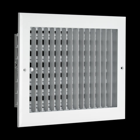 12x8 Modern Aluminum Air Vent Covers & HVAC Grilles | Wall & Ceiling | White | Outer Dimension: 13-3/4"W X 9-3/4"H