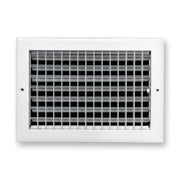 12 x 8-inch White Aluminum adjustable supply register, front view