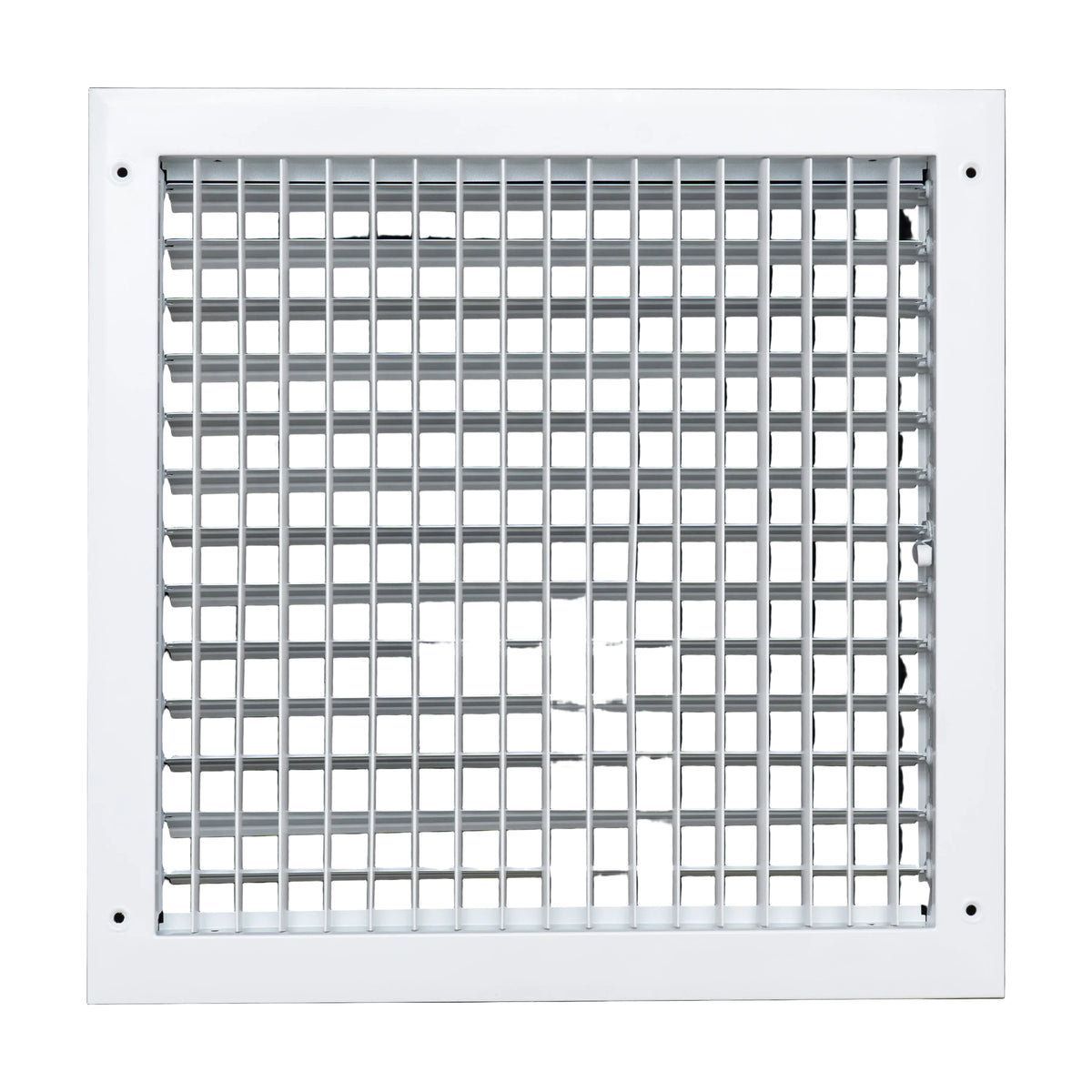 14x14 Modern Aluminum Air Vent Covers & HVAC Grilles | Wall & Ceiling | White | Outer Dimension: 15-3/4"W X 15-3/4"H