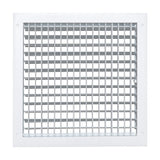 14x14 Modern Aluminum Air Vent Covers & HVAC Grilles | Wall & Ceiling | White | Outer Dimension: 15-3/4"W X 15-3/4"H