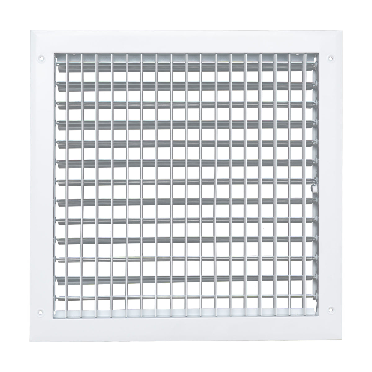 14"x14" White Aluminum Adjustable Decorative Vent Cover, Rust-Proof Supply Grille for Wall & Ceiling