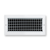 14x6 Modern Aluminum Air Vent Covers & HVAC Grilles | Wall & Ceiling | White | Outer Dimension: 15-3/4"W X 7-3/4"H