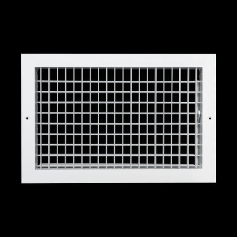16x10 Modern Aluminum Air Vent Covers & HVAC Grilles | Wall & Ceiling | White | Outer Dimension: 17-3/4"W X 11-3/4"H