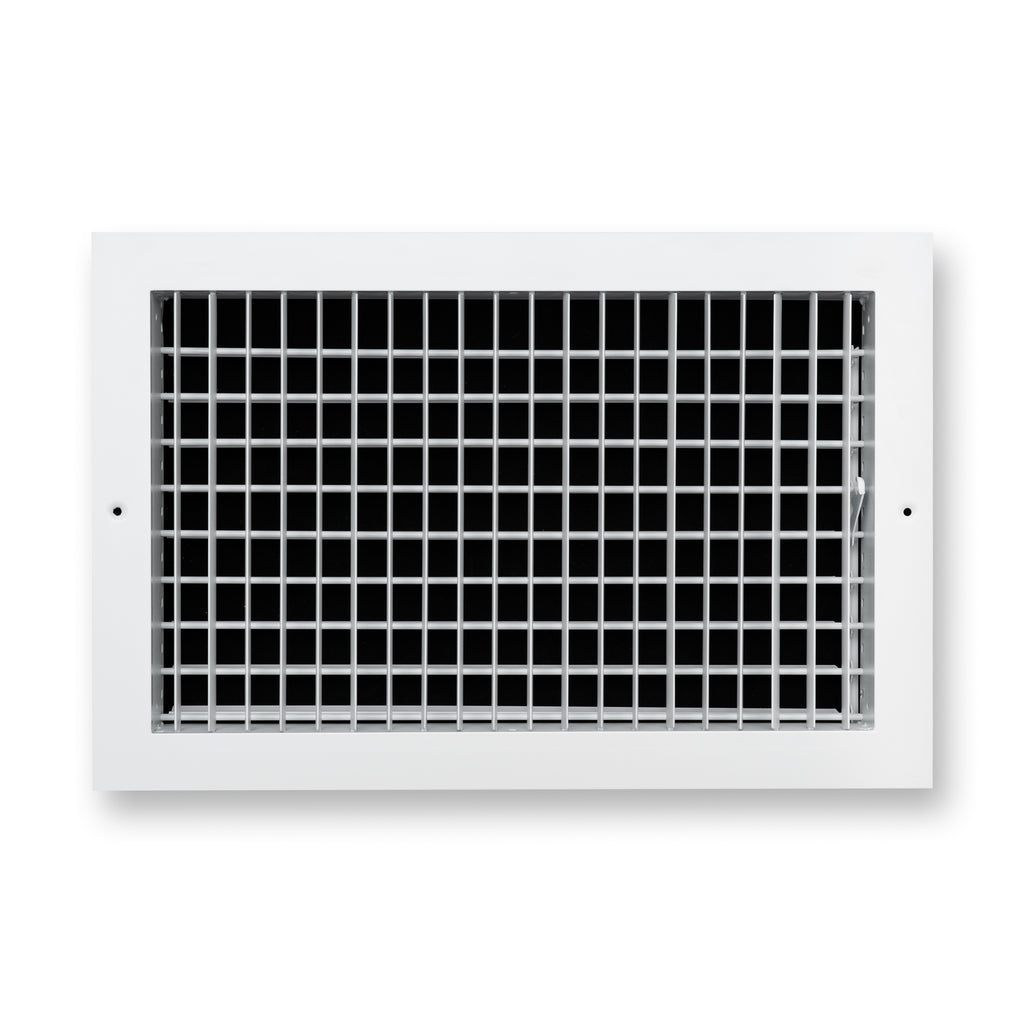 16x10 Modern Aluminum Air Vent Covers & HVAC Grilles | Wall & Ceiling | White | Outer Dimension: 17-3/4"W X 11-3/4"H