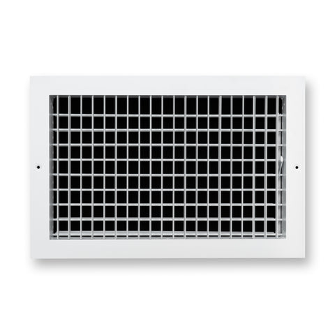 16x10 Modern Aluminum Air Vent Covers & HVAC Grilles | Wall & Ceiling | White | Outer Dimension: 17-3/4"W X 11-3/4"H