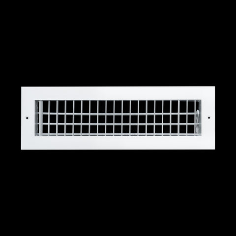 16x4 Modern Aluminum Air Vent Covers & HVAC Grilles | Wall & Ceiling | White | Outer Dimension: 17-3/4"W X 5-3/4"H