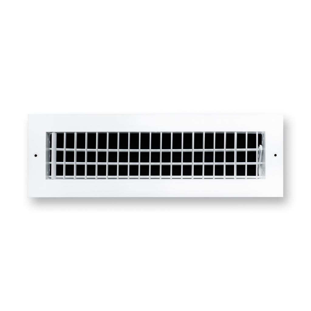 16x4 Modern Aluminum Air Vent Covers & HVAC Grilles | Wall & Ceiling | White | Outer Dimension: 17-3/4"W X 5-3/4"H