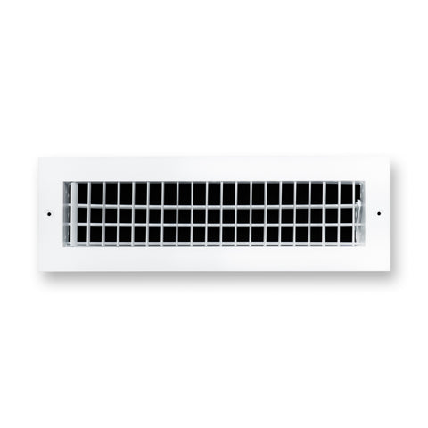 16x4 Modern Aluminum Air Vent Covers & HVAC Grilles | Wall & Ceiling | White | Outer Dimension: 17-3/4"W X 5-3/4"H