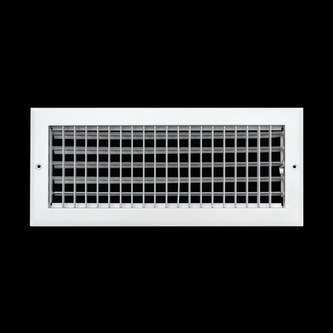 16x6 Modern Aluminum Air Vent Covers & HVAC Grilles | Wall & Ceiling | White | Outer Dimension: 17-3/4"W X 7-3/4"H