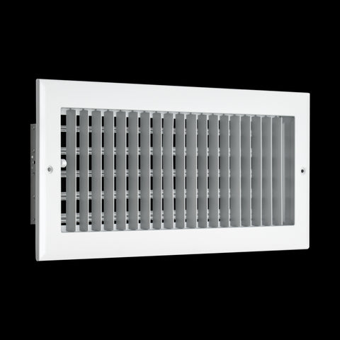 16x6 Modern Aluminum Air Vent Covers & HVAC Grilles | Wall & Ceiling | White | Outer Dimension: 17-3/4"W X 7-3/4"H