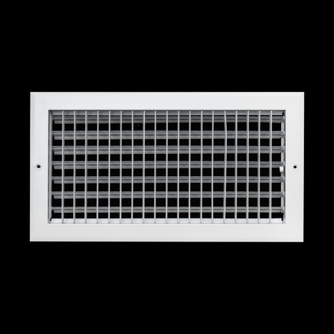 16x8 Modern Aluminum Air Vent Covers & HVAC Grilles | Wall & Ceiling | White | Outer Dimension: 17-3/4"W X 9-3/4"H