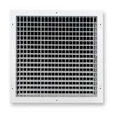 18x18 Modern Aluminum Air Vent Covers & HVAC Grilles | Wall & Ceiling | White | Outer Dimension: 19-3/4"W X 19-3/4"H