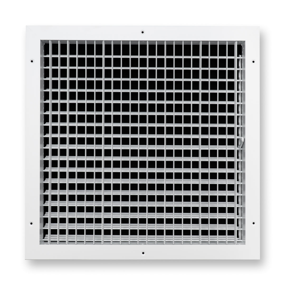 18x18 Modern Aluminum Air Vent Covers & HVAC Grilles | Wall & Ceiling | White | Outer Dimension: 19-3/4"W X 19-3/4"H