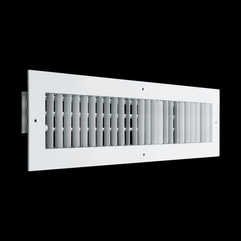 20x4 Modern Aluminum Air Vent Covers & HVAC Grilles | Wall & Ceiling | White | Outer Dimension: 21-3/4"W X 5-3/4"H