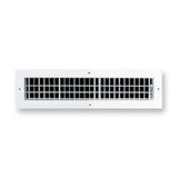 20x4 Modern Aluminum Air Vent Covers & HVAC Grilles | Wall & Ceiling | White | Outer Dimension: 21-3/4"W X 5-3/4"H