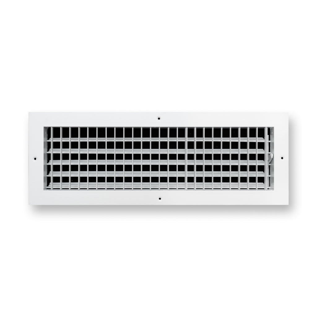 20x6 Modern Aluminum Air Vent Covers & HVAC Grilles | Wall & Ceiling | White | Outer Dimension: 21-3/4"W X 7-3/4"H