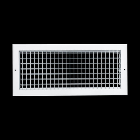 20x8 Modern Aluminum Air Vent Covers & HVAC Grilles | Wall & Ceiling | White | Outer Dimension: 21-3/4"W X 9-3/4"H