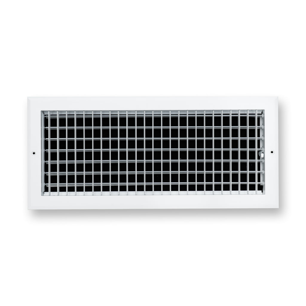 20x8 Modern Aluminum Air Vent Covers & HVAC Grilles | Wall & Ceiling | White | Outer Dimension: 21-3/4"W X 9-3/4"H