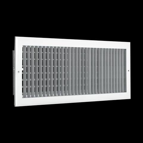 24x8 Modern Aluminum Air Vent Covers & HVAC Grilles | Wall & Ceiling | White | Outer Dimension: 25-3/4"W X 9-3/4"H