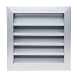 10x10 Anodized Aluminum Exterior Wall Louver, Weatherproof Rain & Rust Resistant Vent Cover