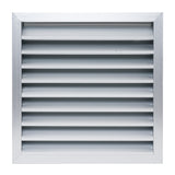 18x18 Anodized Aluminum Exterior Wall Louver, Weatherproof Rain & Rust Resistant Vent Cover