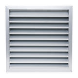 20x20 Anodized Aluminum Exterior Wall Louver, Weatherproof Rain & Rust Resistant Vent Cover