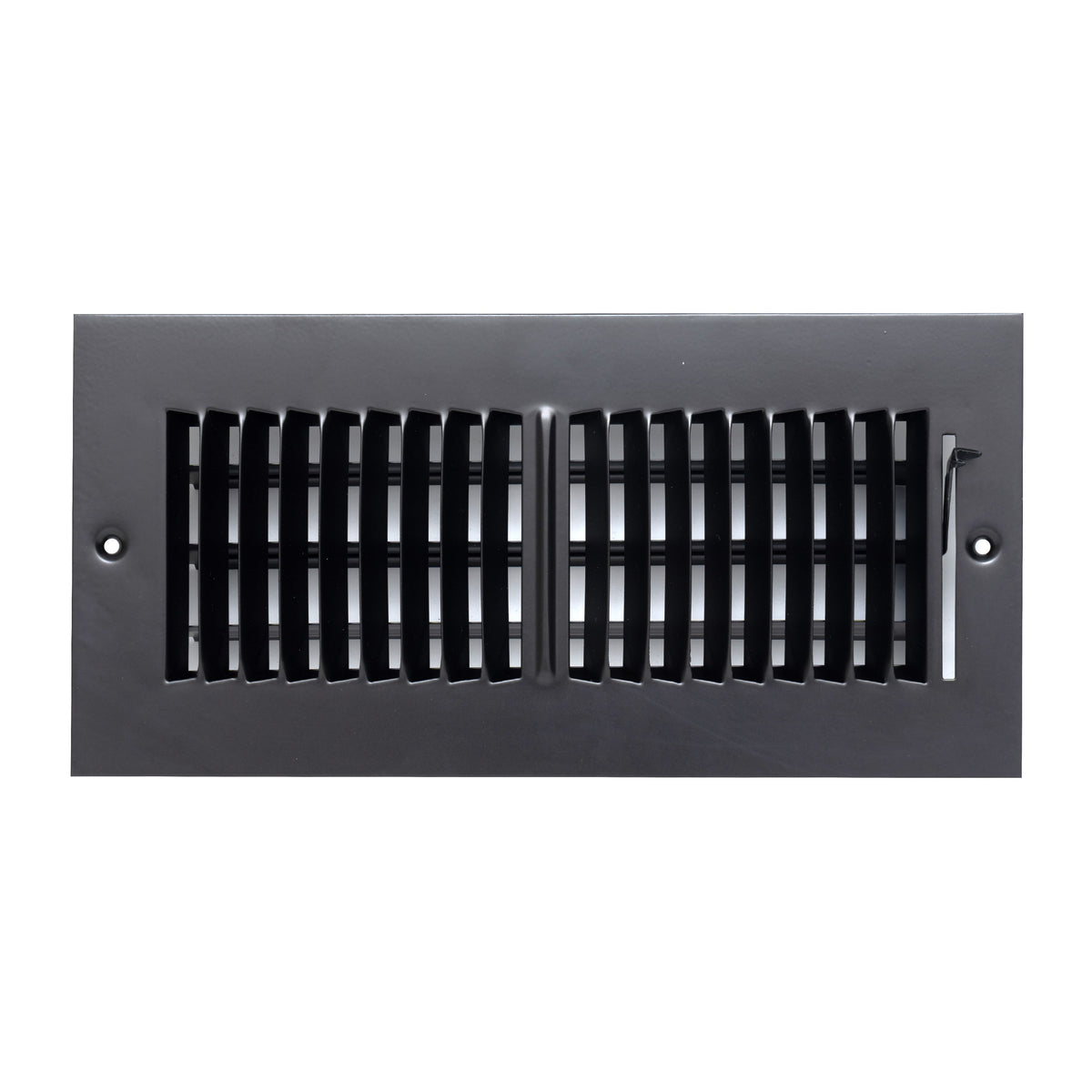 Fits 10x4 Duct Opening 2 Way Steel Air Supply Diffuser by Handua | Register Vent Cover Grill for Sidewall and Ceiling | Black | Outer Dimensions: 11.75" X 5.75"