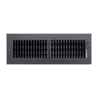 Fits 14x4 Duct Opening 2 WAY Steel Air Supply Diffuser by Handua | Register Vent Cover Grill for Sidewall and Ceiling | Black | Outer Dimensions: 15.75" X 5.75"