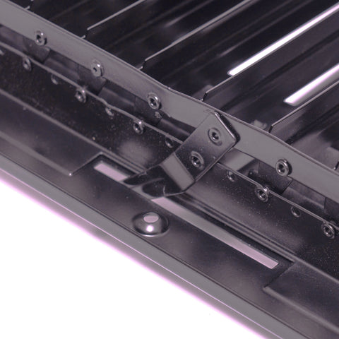 12 x 12-inch Black Steel flat stamped supply register, damper mechanism detail 2