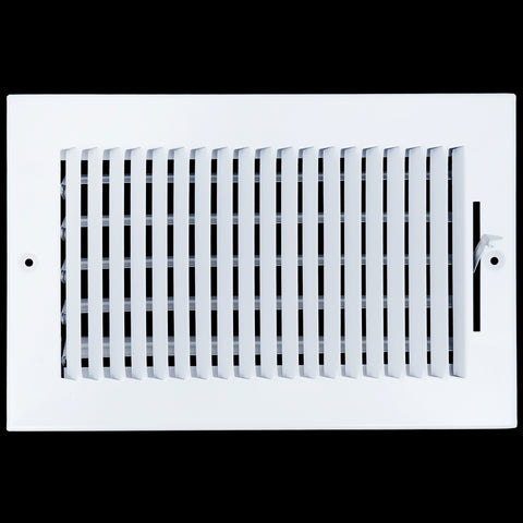 10 X 6 Duct Opening | 1 WAY Steel Air Supply Diffuser for Sidewall and Ceiling