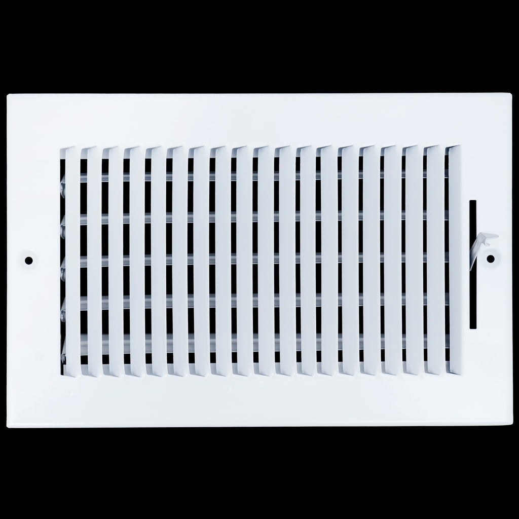 10 X 6 Duct Opening | 1 WAY Steel Air Supply Diffuser for Sidewall and Ceiling