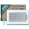 Steel Air Supply Diffuser 1 WAY | Vent Cover Grille for Sidewall and Ceiling