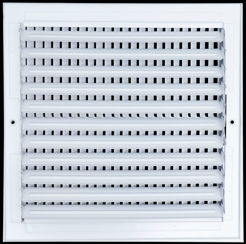 12 X 12 Duct Opening | 1 WAY Steel Air Supply Diffuser for Sidewall and Ceiling