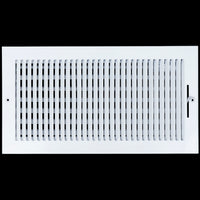 airgrilles 16 x 8 duct opening  -  1 way steel air supply diffuser for sidewall and ceiling hnd-asg-wh-1way-16x8 764613097719 - 1