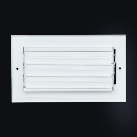 8 X 4 Duct Opening | 1 WAY Steel Air Supply Diffuser for Sidewall and Ceiling