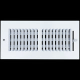 10 X 4 Duct Opening | 2 WAY Steel Air Supply Diffuser for Sidewall and Ceiling
