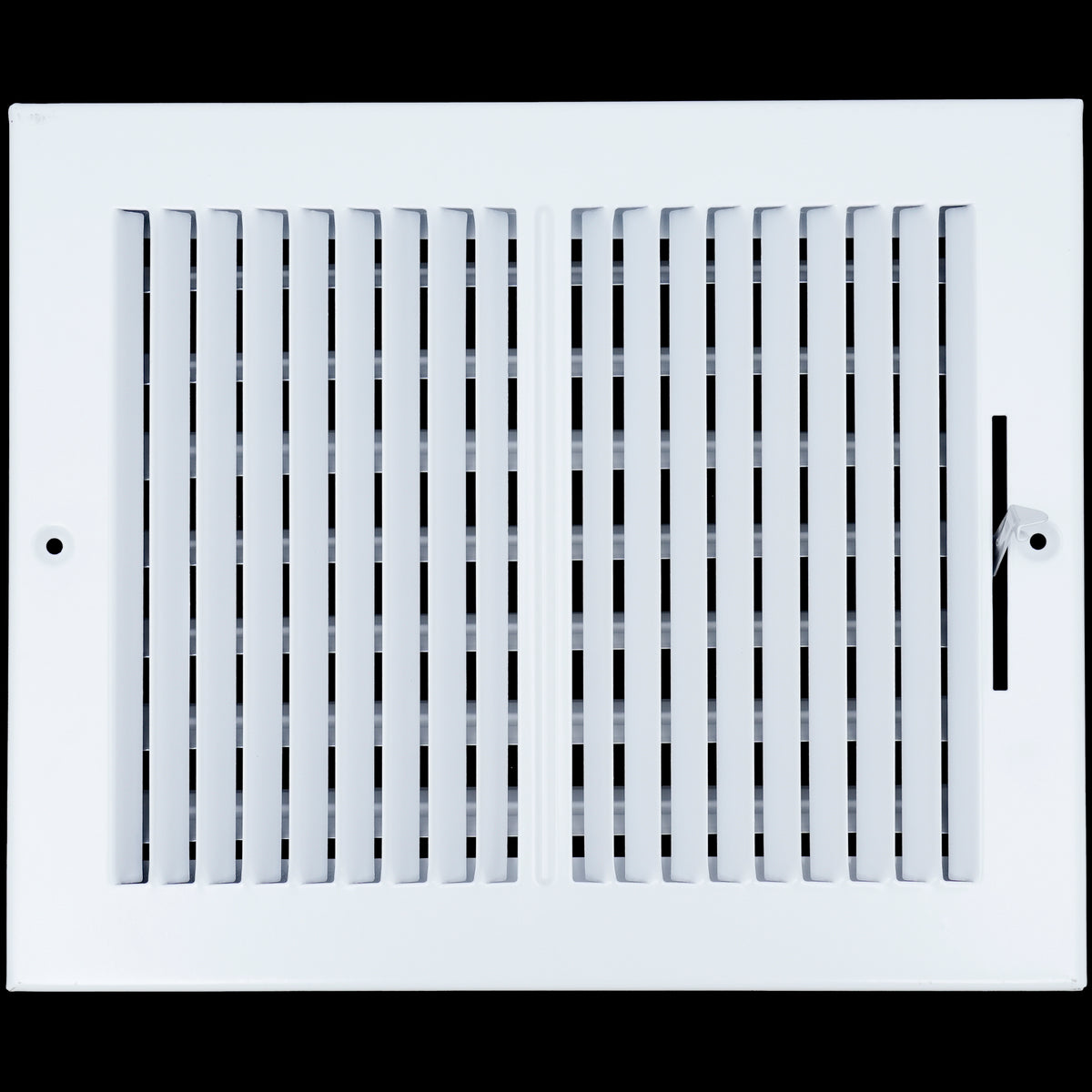 10 X 8 Duct Opening | 2 WAY Steel Air Supply Diffuser for Sidewall and Ceiling