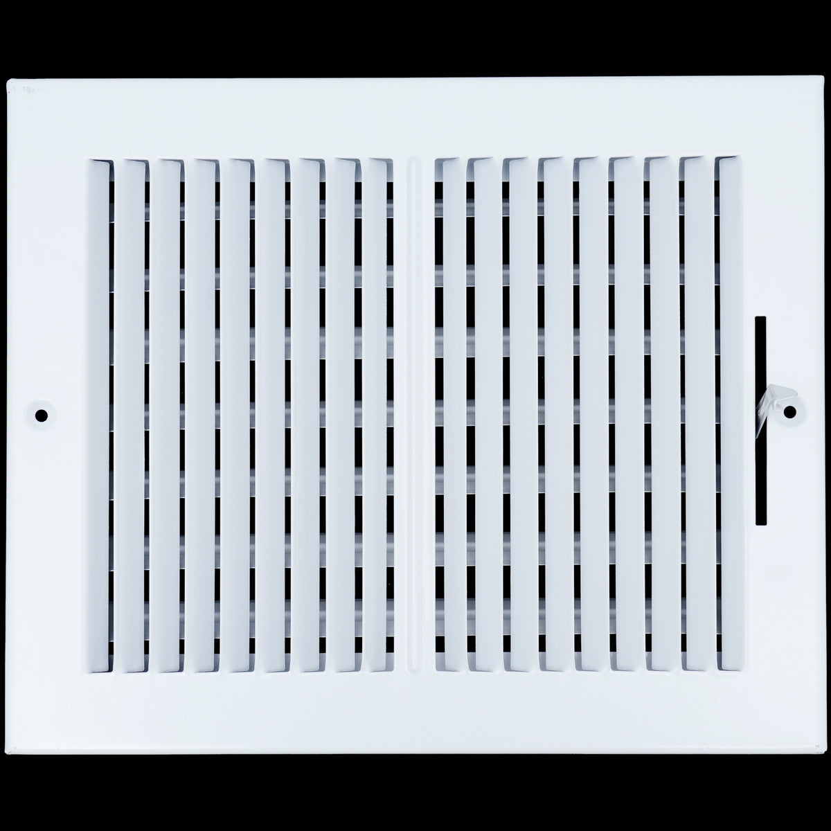 10 X 8 Duct Opening | 2 WAY Steel Air Supply Diffuser for Sidewall and Ceiling