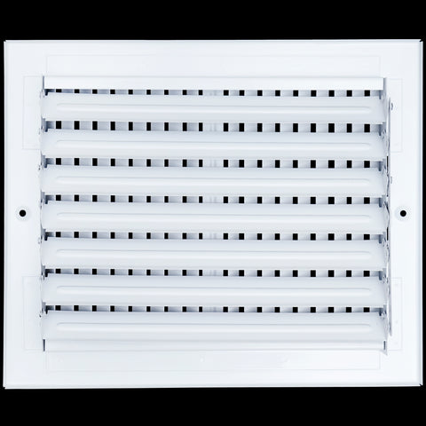10 X 8 Duct Opening | 2 WAY Steel Air Supply Diffuser for Sidewall and Ceiling